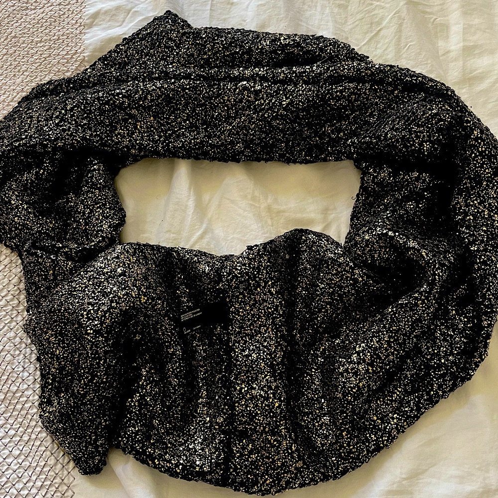 Express Gold/Black Infinity Scarf